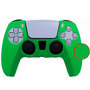 Силиконовый чехол для джойстика PS5 Dualsense зеленый