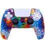 Силиконовый aчехол для джойстика PS5 Dualsense (принт multicolor)