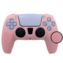Силиконовый чехол для джойстика PS5 Dualsense розовый