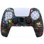 Силиконовый чехол для джойстика PS5 Dualsense граффити Devil