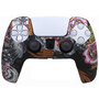Силиконовый чехол для джойстика PS5 Dualsense граффити Black Dragon
