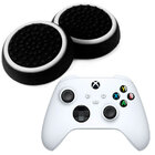 Силіконові накладки для джойстика Xbox Series X/S чорні з білою окантовкою 2 шт.