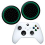 Силиконовые накладки для джойстика Xbox Series X / S черные с зеленой окантовкой 2 шт