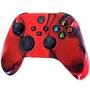 Силиконовый чехол для джойстика геймпада Microsoft Xbox Series X / S камуфляжный красный