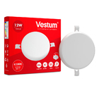 Світильник LED врізний без рамки круглий Vestum 12W 4100K 220V