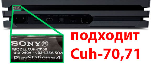 PS4 Pro 70|71 модель